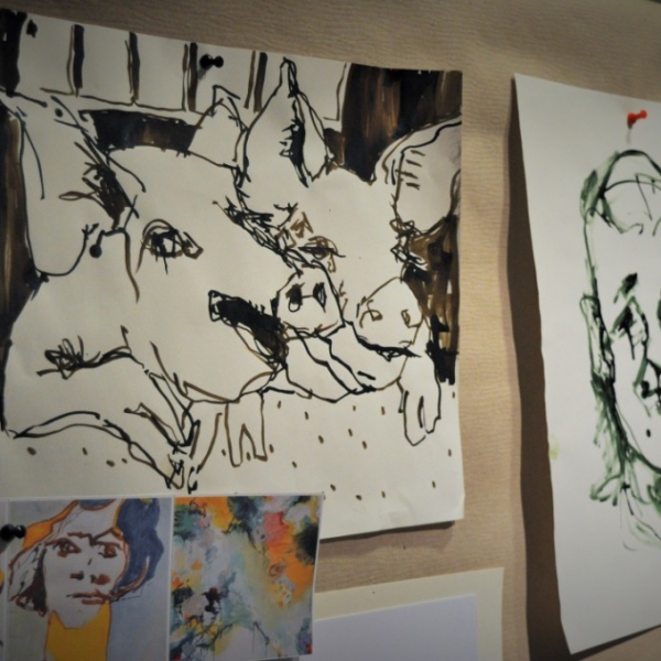 Paper Works / Zeichnungen | Ausstellung von Petra Amtsberg Hoffmann im Bürgerhaus Gräfelfing