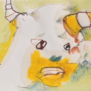 Zeichnung Öl Tusche