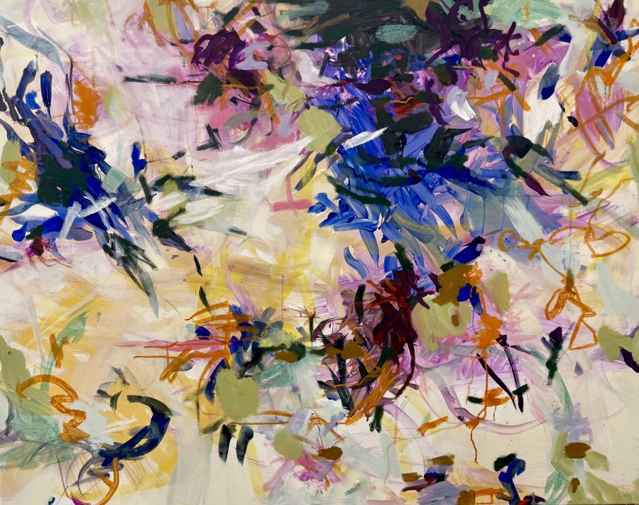 Almost Somewhere, 2026, 110 x 140 cm, Acryl auf Leinwand – Petra Amtsberg Hoffmann
