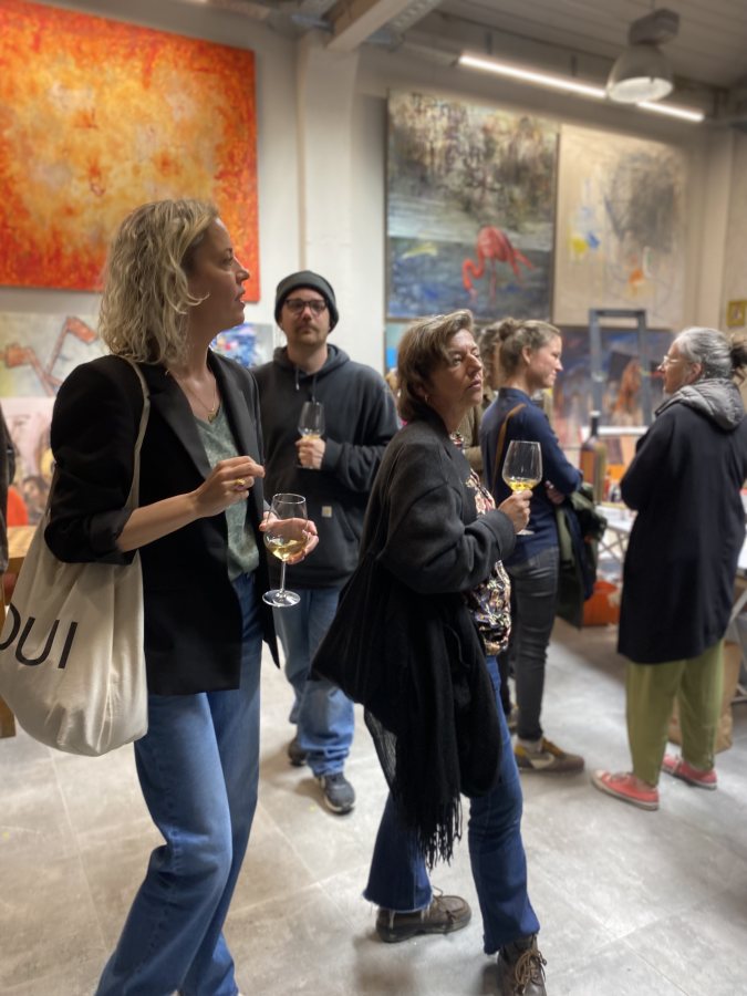 Begegnungen bei der Ausstellung