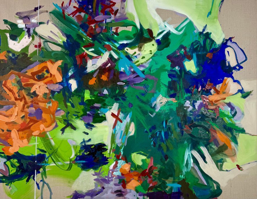 Little Blue Weardo, 2026, 110x140_, Acryl auf Leinwand – Petra Amtsberg Hoffmann