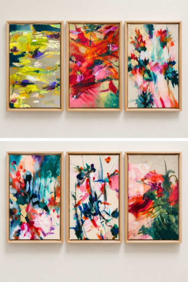 Little Treasures, 2026, 30 x 20 cm (12 x 8 in), Oil on raw canvas – Petra Amtsberg Hoffmann