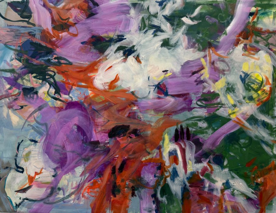 Moments In Drift, 2026, 120x155, oil on canvas – Petra Amtsberg Hoffmann