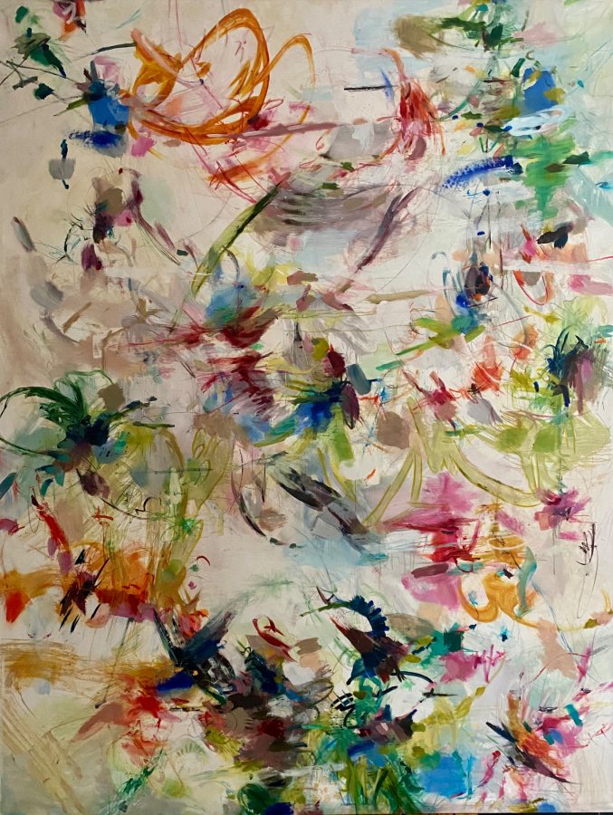 Come Fly With Me, 2024, 260x200, oil on canvas – Petra Amtsberg Hoffmann
