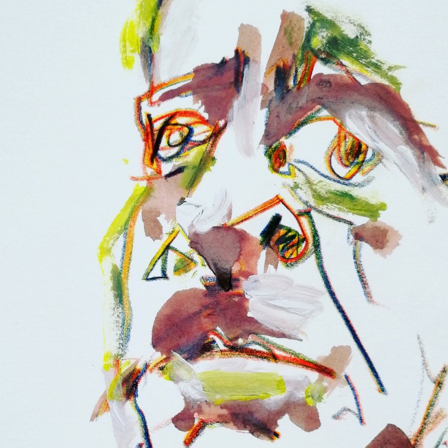 Desperate, 2018, Mischtechnik – Petra Amtsberg Hoffmann