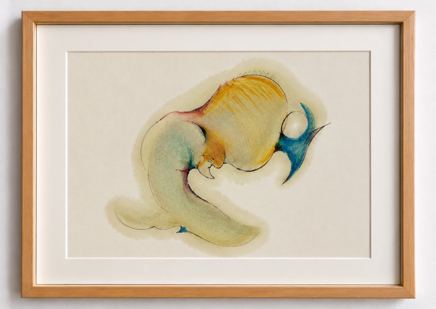 It’s A Boy, 2024, 30 x 40 cm, Arbeit auf Papier – Petra Amtsberg Hoffmann