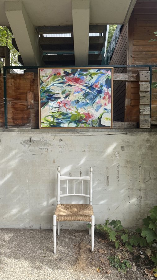 Draußen vor dem Atelier