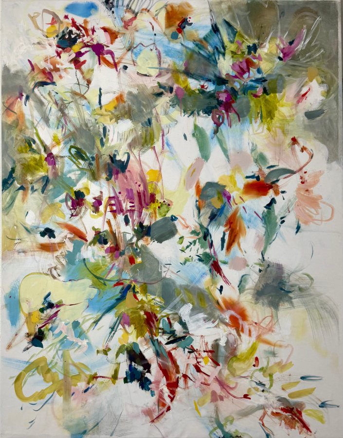 Upcoming Thoughts, 2025, 140x110, Öl auf Leinwand – Petra Amtsberg Hoffmann