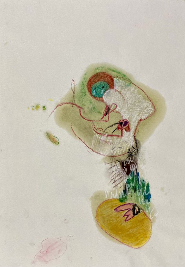 Wunderling, 2024, 30 x 40 cm (12 x 16 in), Work on paper – Petra Amtsberg Hoffmann